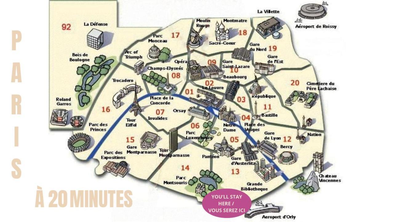 Appartement Cosy Au Calme A 20 Min De Paris 빌쥐이프 외부 사진